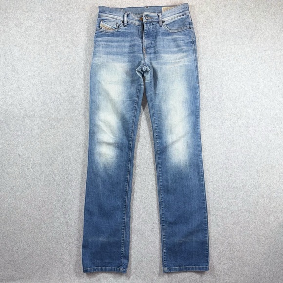 Diesel Denim - Diesel Jeans Women 27x32 Blue BOOTZEE Slim Bootcut Stretch 0802P Light Wash